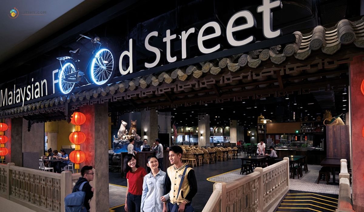 imej Malaysian Food Street di genting highland
